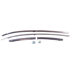 1970-1972 Chevrolet Malibu - Driver And Passenger Side Pair Of Black Headliner Side Mouldings - GMK4033537701S