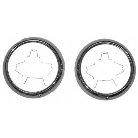 1947-1955 GMC SUBURBAN (GMC) Driver And Passenger Side Pair Of Stainless Steel Head Light Bezels - GMK414006047P