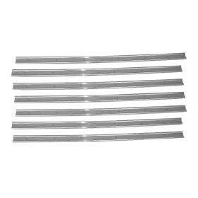 1960-1966 GMC PICKUP GMC FULLSIZE C/K Stainless Steel Truck Bed Floor Mounting Strip Set For Short Bed - GMK4142731601SS