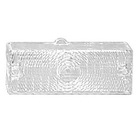 1969-1970 Chevrolet Blazer (fullsize) - Passenger Side Park Light Lens - GMK414307069L