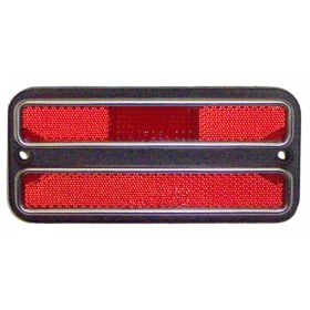 1969-1972 Chevrolet Fullsize C/k Pickup - Driver Or Passenger Side Rear Red Marker Light Assembly Without Chrome Trim - GMK414362569
