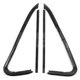 Chevrolet Blazer (fullsize) 1973-1980 Driver And Passenger Side Pair Of Vent Window Weatherstrips With-divider Post Seals - GMK4144418731P