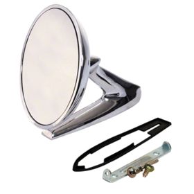 1967-1968 Pontiac Tempest - Driver Side Standard 2nd Design Outside Rearview Mirror With Included Hardware - GMK433141067