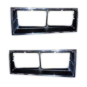 Oldsmobile Supreme 1984-1986 Driver And Passenger Side Pair Of Chrome/painted Head Light Bezels - GMK456206084P