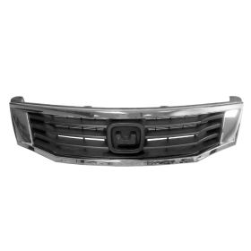 2008-2010 Honda Accord Sedan - Front Grille [assembly] Includes Black Grille And Chrome Surround Molding - HO1200222