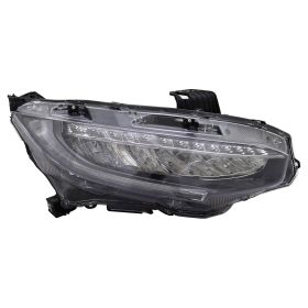 2019-2019 Honda Civic Coupe - Passenger Side Led Headlight Assembly - HO2503195