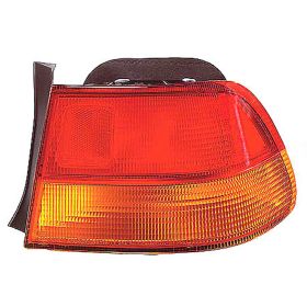 1996-1998 Honda Civic Coupe - Passenger Side Outer Tail Light Lens And Housing - HO2819112