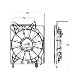2007-2011 Honda Element - Condenser Fan Assembly 2.4l L4 - HO3113125