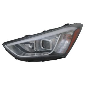 Hyundai Santa Fe (6-7 Seater) 2013-2016 Driver Side Halogen Headlight Assembly - HY2502175