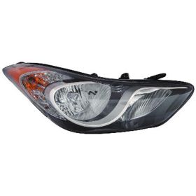 2011-2013 Hyundai Elantra Sedan - Passenger Side Halogen Headlight Assembly - HY2503164