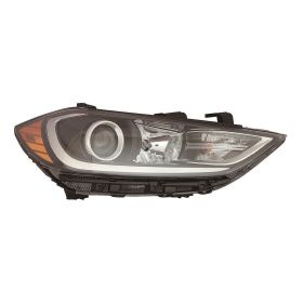 2017-2018 Hyundai Elantra Sedan - Passenger Side Halogen Headlight Assembly - HY2503206