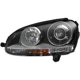 2005-2010 Volkswagen Jetta (type 5) - Driver Side Hid Type Headlight Lens And Housing - KEYVW2502133