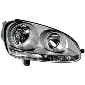 Volkswagen Jetta (type 5) 2006-2009 Passenger Side Halogen Head Light Assembly - KEYVW2503127