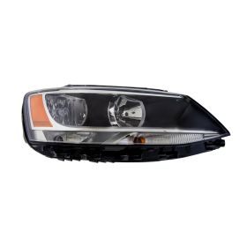 Volkswagen Jetta (type 6) 2011-2016 Passenger Side Halogen Head Light Assembly - KEYVW2503146