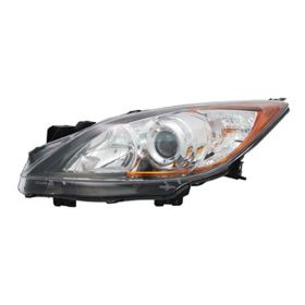 2010-2013 MAZDA MAZDA 3 SPORT (CANADA) Driver Side Halogen Headlight Lens And Housing - MA2518130 OEM# BBM4510L0K