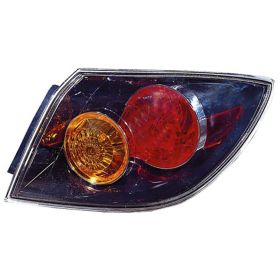 2004-2006 Mazda 3 - Passenger Side Outer Bulb Type Tail Light Lens And Housing - MA2819106