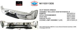 Nissan Armada 2004 Bumper Assembly - NI1103113DS
