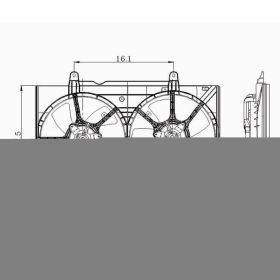 Nissan Quest 2004-2008 Dual Cooling Fan Assembly - NI3115126