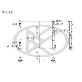 Cadillac SRX 2004-2009 Radiator - RAD13014