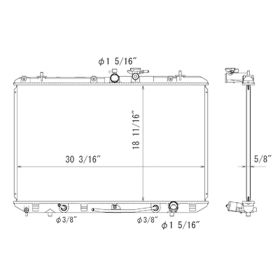 Toyota Highlander 2008-2010 Radiator - RAD13023