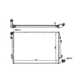 Volkswagen Jetta (type 5) 2005-2006 Radiator - RAD13030