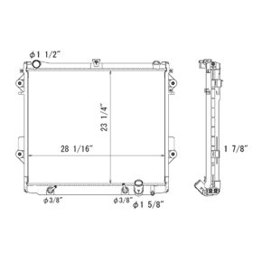 Toyota Land Cruiser 2010-2011 Radiator - RAD13080