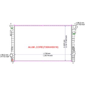 Ford Taurus 2008-2012 Radiator - RAD13086