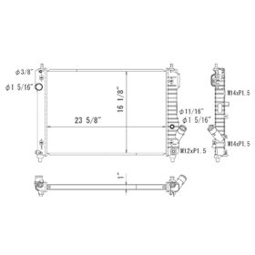 Chevrolet Aveo 5 2009-2011 Radiator - RAD13097