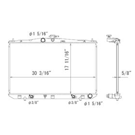 Lexus Rx350 2010-2015 Radiator - RAD13116