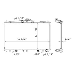 Lexus Rx350 2010-2015 Radiator - RAD13117