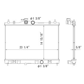 Nissan Cube 2009-2014 Radiator - RAD13127