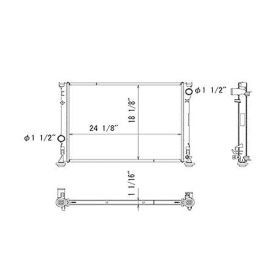 Chrysler 300 2009-2019 Radiator For Models With 1in Thick Core - RAD13157