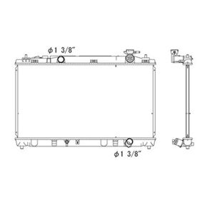 Toyota Camry 2010-2011 Radiator - RAD13159