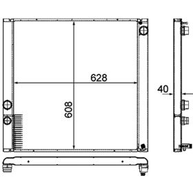 Land rover Range Rover 2009 Radiator For Models With 4.2l And 4.4l V8 Engines - RAD13177