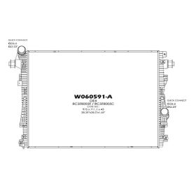 Ford Pickup F450 Superduty 2011-2016 Primary Engine Cooling Radiator For Models With 6.7l V8 Turbodiesel-plastic And Aluminum - RAD13230