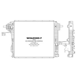 Ford Pickup F450 Superduty 2011-2016 Radiator For Models With 6.2 Liter V8 - RAD13231
