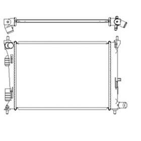 Hyundai Accent Hatchback 2012-2017 Radiator - RAD13252