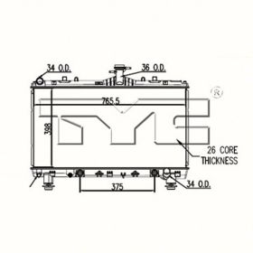 Chevrolet Camaro 2012-2015 Radiator - RAD13341