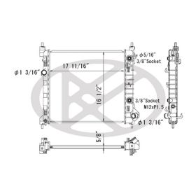 2013-2015 Chevrolet Spark - Radiator - RAD13342
