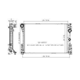 Mercedes Slk350 2012-2014 Radiator - RAD13376