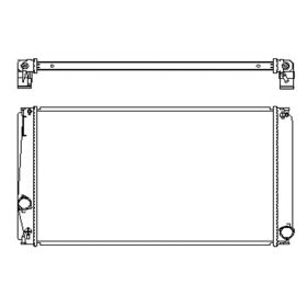 Toyota Rav4 2009-2016 Radiator For Models Built In North America With 2.5l L4-plastic And Aluminum - RAD13383