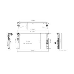 BMW 3 Series Sedan 2014-2016 Radiator - RAD13395