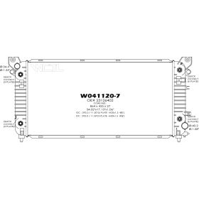 Chevrolet Pickup Chevy Silverado 1500 2014-2016 Radiator - RAD13398