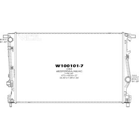 Jeep Cherokee 2014-2019 Radiator - RAD13401