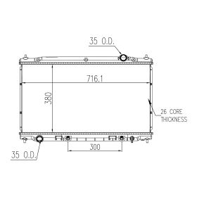 Infiniti Q50 Sedan 2014-2015 Radiator - RAD13403