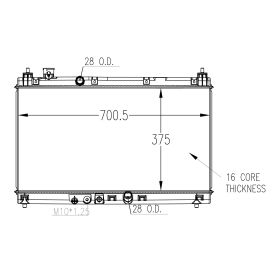 Honda FIT 2015-2019 Radiator - RAD13451