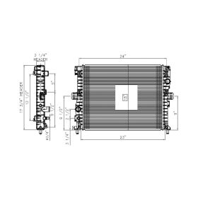 Chevrolet Corvette 2014-2019 Radiator - RAD13453