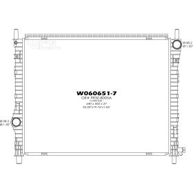 Ford Mustang 2015-2016 Radiator - RAD13486