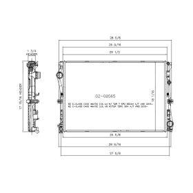 Mercedes C300 Convertible 2015-2016 Radiator - RAD13507