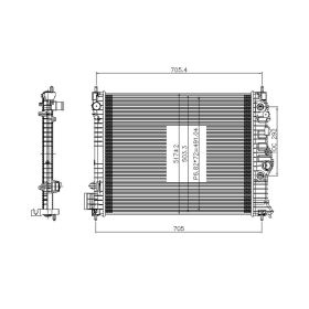 Chevrolet Trax 2013-2014 Radiator - RAD13511